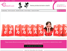 Tablet Screenshot of achat-creatif.com